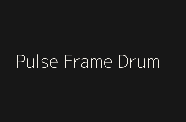 West Coast Pulse Frame Drum