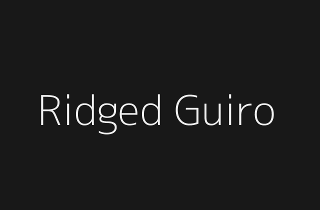 Ridged Maple Guiro
