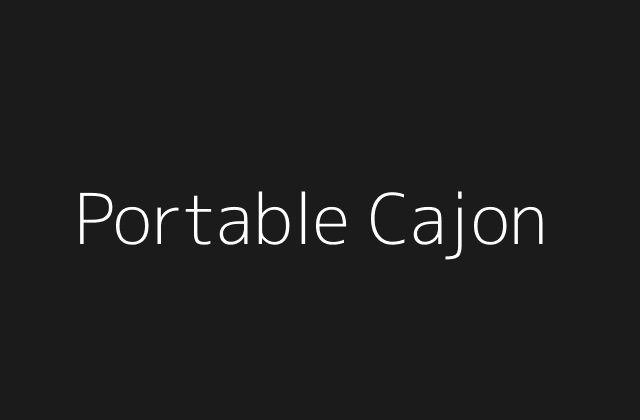 Portable Busker Cajon